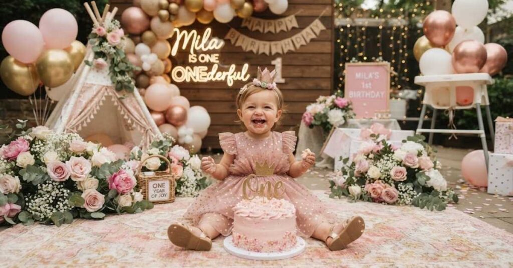 1st Birthday Instagram Captions for Baby Girl