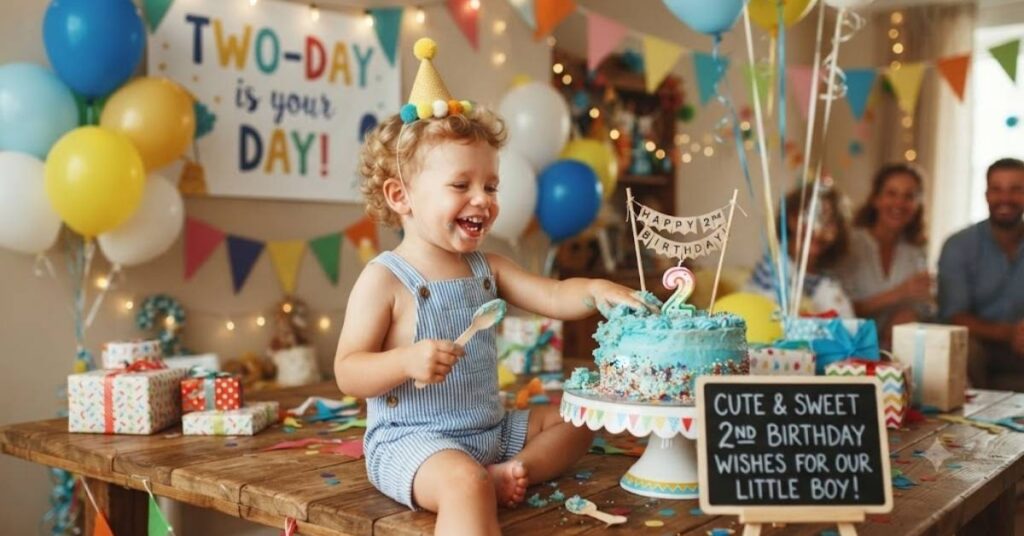 Cute and Sweet 2nd Birthday Wishes for Boy