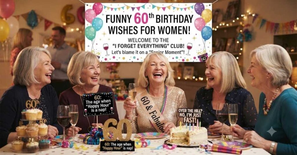 Funny 60th Birthday Wishes for Women