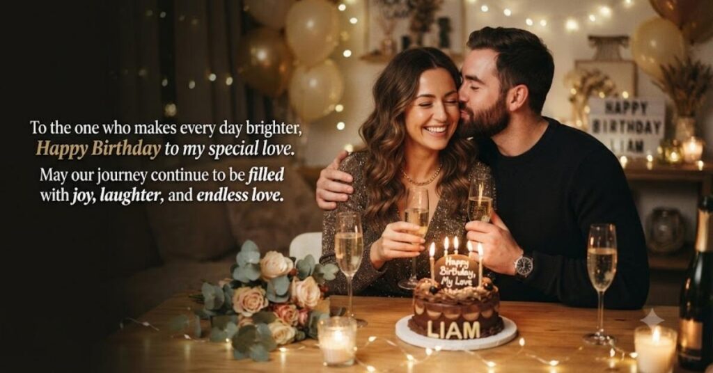 Romantic 2 Line Birthday Wishes for Someone Special