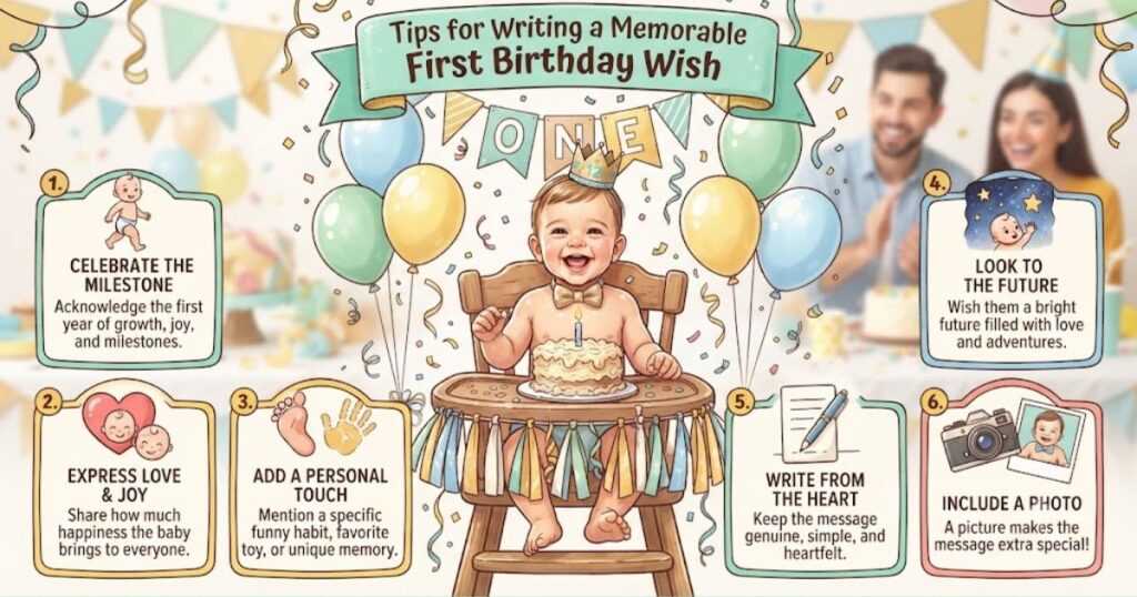 Tips for Writing a Memorable First Birthday Wish