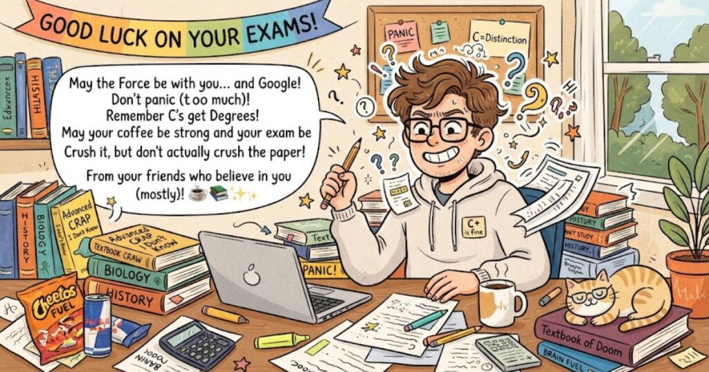 Funny Exam Wishes
