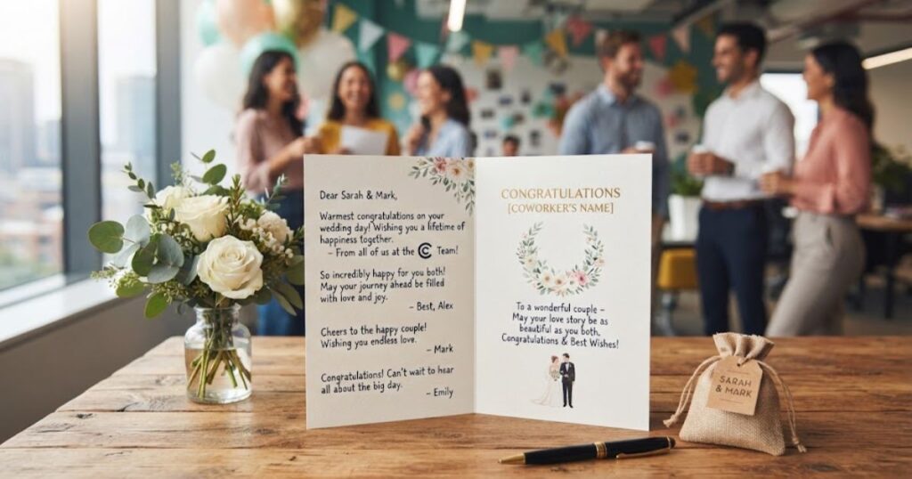 Wedding Cards Messages for Coworkers
