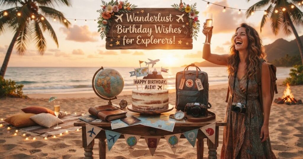 ✈️ Wanderlust Birthday Wishes for Explorers