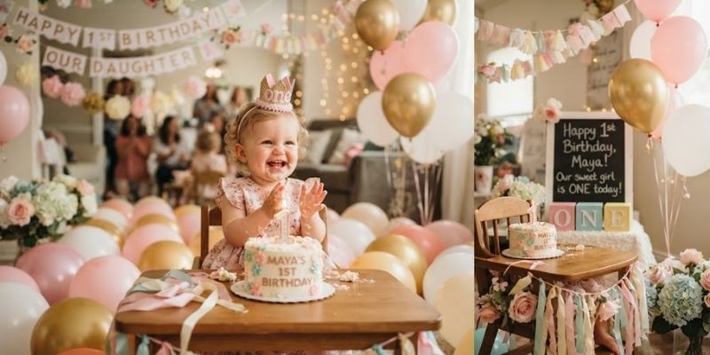 Cute First Birthday Wishes for Your Daughter