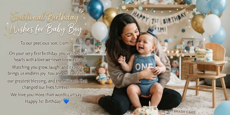 Emotional Birthday Wishes for Baby Boy