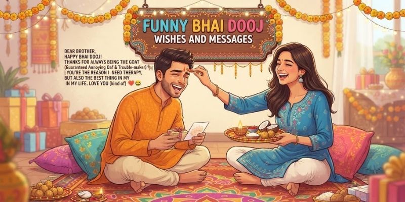 Funny Bhai Dooj Wishes and Messages