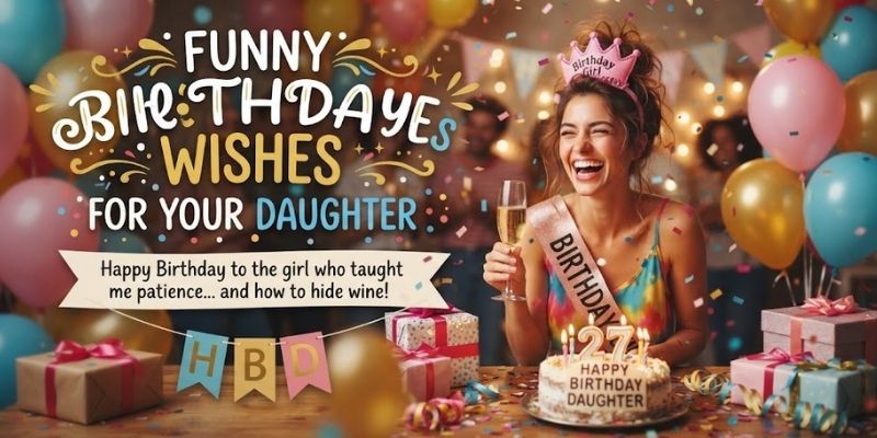 Funny Birthday Wishes for Your Daughter