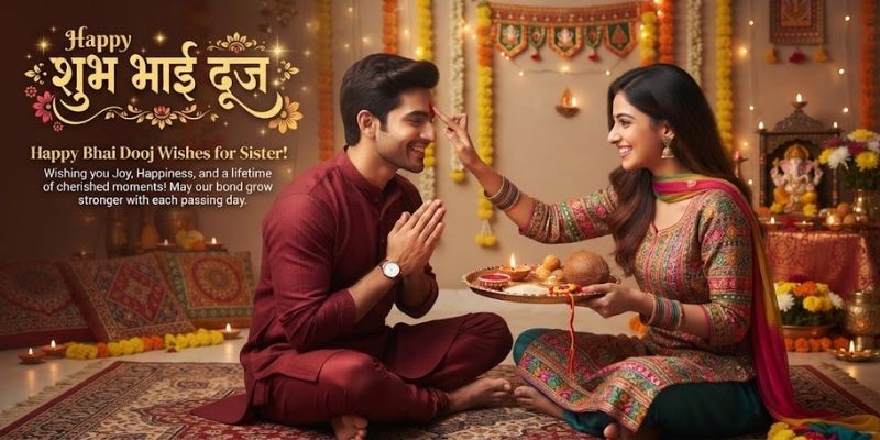 Happy Bhai Dooj Wishes for Sister