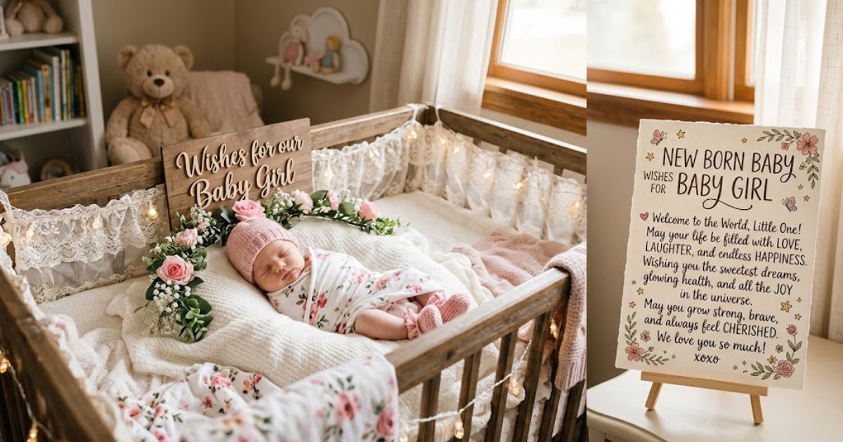 New Born Baby Wishes for Baby Girl