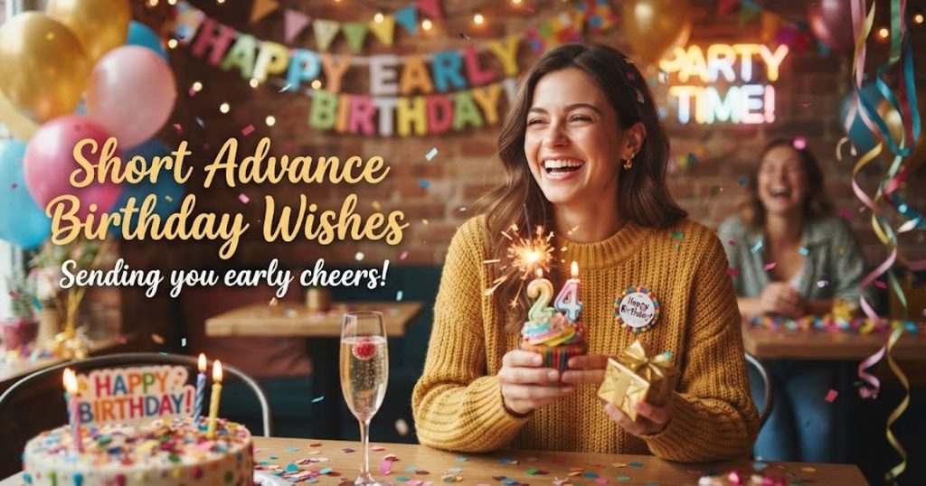 Short Advance Birthday Wishes
