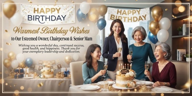 Birthday Wishes for Owner, Chairperson & Senior Mam